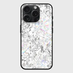 Чехол силиконовый для Apple iPhone 15 Pro Мax матовый Бриллиант в воде