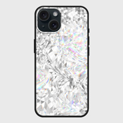 Чехол силиконовый для Apple iPhone 15 матовый Бриллиант в воде
