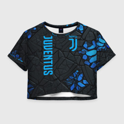 Женская футболка Crop-top 3D Juventus logo