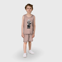 Детская пижама с шортами хлопок Майкл Джордан бросает мяч - фото 2