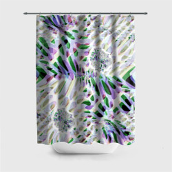 Штора 3D для ванной Floral abstract