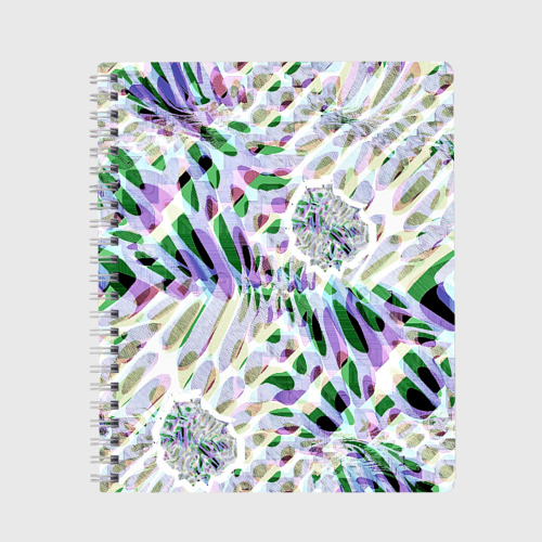 Тетрадь Floral abstract, цвет клетка