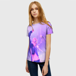 Женская футболка 3D Хёнджин на концерте - Стрей Кидс - фото 2