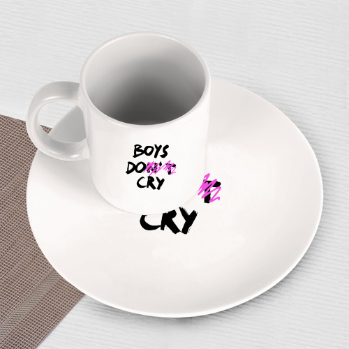 Набор: тарелка + кружка Boys dont cry - фото 3