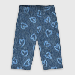 Велосипедки 3D Hearts on denim