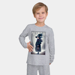 Детская пижама с лонгсливом хлопок Кроха-ведьмочка - милашка - хэллоуин - фото 2