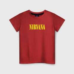 Светящаяся детская футболка Nirvana логотип