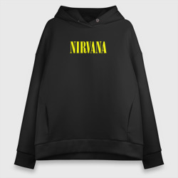 Женское светящееся худи Nirvana логотип