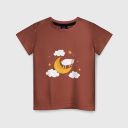 Детская футболка хлопок Спящая Овечка