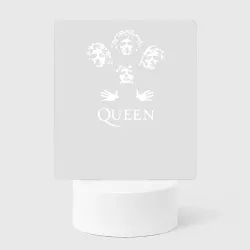 Светильник-ночник Queen логотип и участники