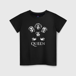 Светящаяся детская футболка Queen логотип и участники