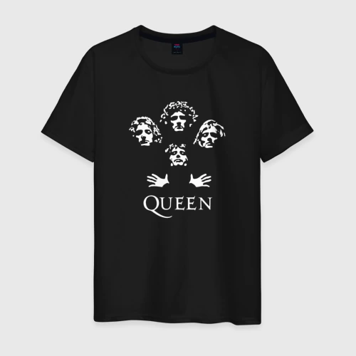 Светящаяся мужская футболка Queen логотип и участники
