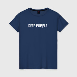 Светящаяся женская футболка Deep Purple логотип