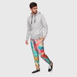 Мужские брюки 3D Акварельная абстракция - фото 2