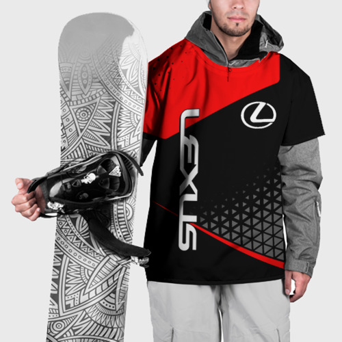 Накидка на куртку 3D Lexus - red sportwear, цвет 3D печать