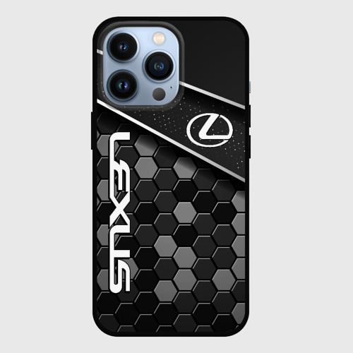 Чехол для iPhone 13 Pro Lexus - Строгий технологичный, цвет черный