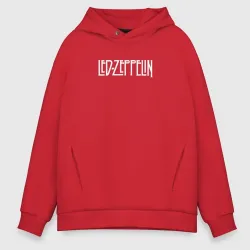 Мужское светящееся худи Led Zeppelin логотип