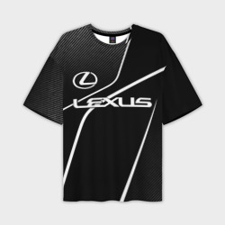 Lexus - white line – Мужская футболка oversize 3D с принтом купить со скидкой в -50%