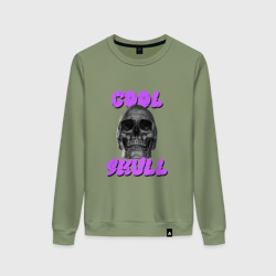 Женский свитшот хлопок Cool Skull