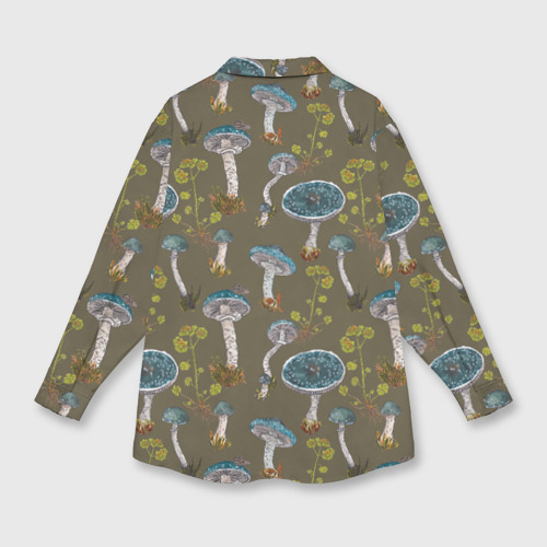 Мужская рубашка oversize 3D с принтом Строфария, вид сзади #1