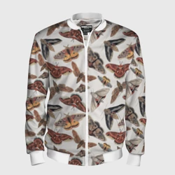 Мужской бомбер 3D Бабочки и мотыльки