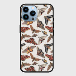 Чехол для iPhone 14 Pro Max Бабочки и мотыльки