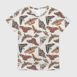 Женская футболка 3D Бабочки и мотыльки