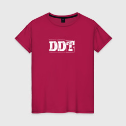 Светящаяся женская футболка Группа ДДТ логотип
