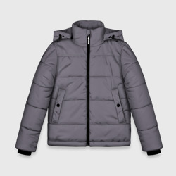 Зимняя куртка для мальчиков 3D Перламутрово-ежевичный однотонный