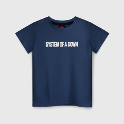 Светящаяся детская футболка System of a Down логотип