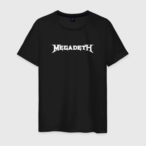Светящаяся мужская футболка Megadeth логотип