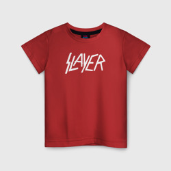 Светящаяся детская футболка Slayer логотип