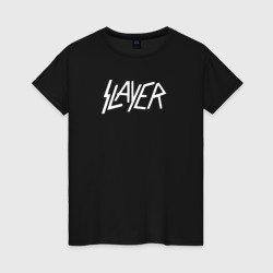 Светящаяся женская футболка Slayer логотип