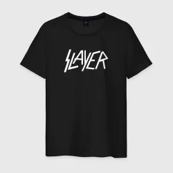 Светящаяся мужская футболка Slayer логотип