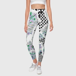 Леггинсы 3D Контрастная абстракция - фото 2