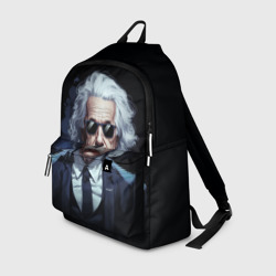 Рюкзак 3D Альберт Эйнштейн в черных очках и смокинге