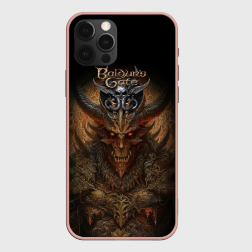 Чехол для iPhone 12 Pro Max с принтом Baldurs Gate 3 demon, вид спереди #2