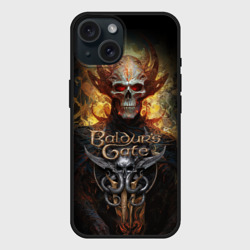 Чехол силиконовый для Apple iPhone 15 матовый Baldurs Gate 3 diablo