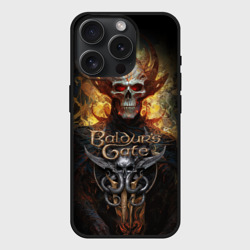Чехол силиконовый для Apple iPhone 15 Pro матовый Baldurs Gate 3 diablo