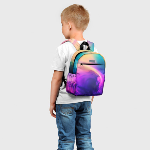 Детский рюкзак 3D Футболка космическая волна - фото 3