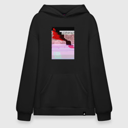 Худи SuperOversize хлопок Abstract glitch