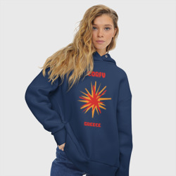 Женское худи Oversize хлопок Корфу - Греция - фото 2