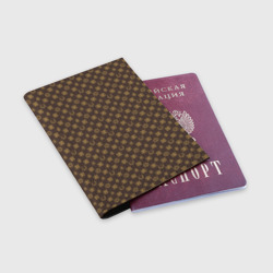 Обложка для паспорта матовая кожа Подковы и клевер на удачу паттерн - фото 2