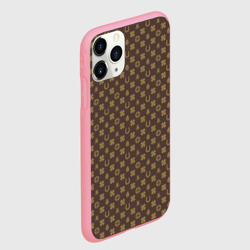 Чехол для iPhone 11 Pro Max матовый Подковы и клевер на удачу паттерн - фото 2
