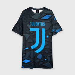 Детское платье 3D Juventus blue logo
