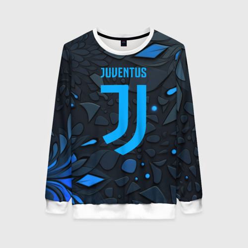 Женский свитшот 3D Juventus blue logo, цвет 3D печать