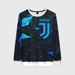 Женский свитшот 3D Juventus abstract blue logo