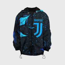 Детская куртка 3D Juventus abstract blue logo