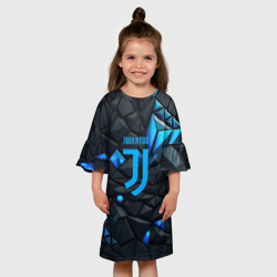 Детское платье 3D Blue logo Juventus - фото 2