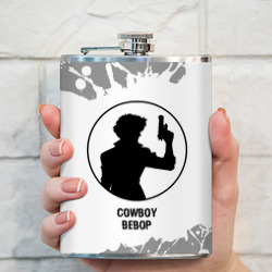 Фляга Cowboy Bebop glitch на светлом фоне - фото 2